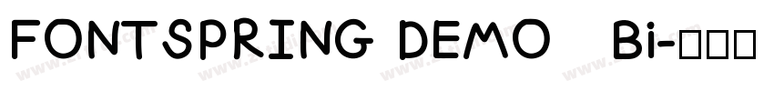 FONTSPRING DEMO   Bi字体转换